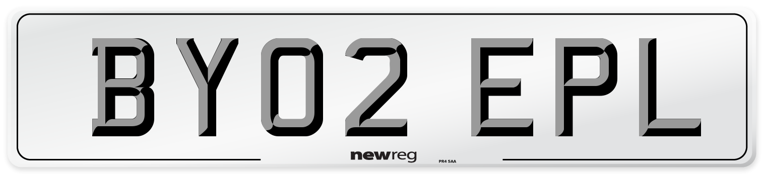BY02 EPL Number Plate from New Reg